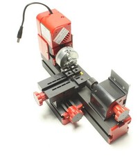 Elettroutensili fai da te metallo mini tornio motorizzato lavorazione legno hobby modellismo