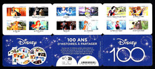 TIMBRE FRANCE 2023  Carnet Adhésif BC2320 ** LES 100 ANS DE DISNEY NON plié (pl)