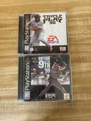 Ensemble de jeux PS1 Triple Play 98 and Bottom Of The 9th '99 PlayStation One - Photo 1/7