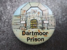 Dartmoor Prison Pin Badge Button Souvenir Tourist (L1B)