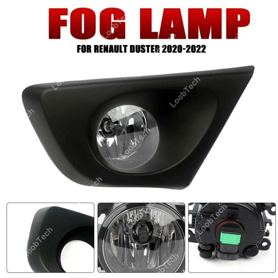 Halogen Fog Light Bumper Frame Cover Daytime Running Light For Renault Duster - Image 4 of 4