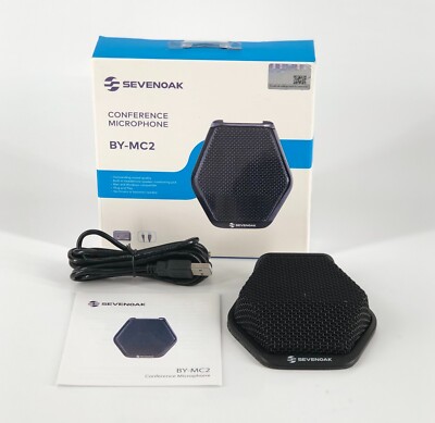 Sevenoak by-MC2 USB Cardioid Condenser Conference Microphone Black Desk Table