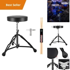 Drum Throne Stool Adjustable Height Drummer Seat Music Equipment EASTROCK