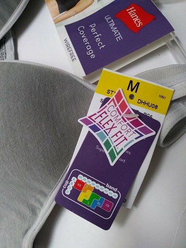 HANES FULL COVERAGE WIREFREE SZ M.SILVER GRAY NWT. - Picture 3 of 6