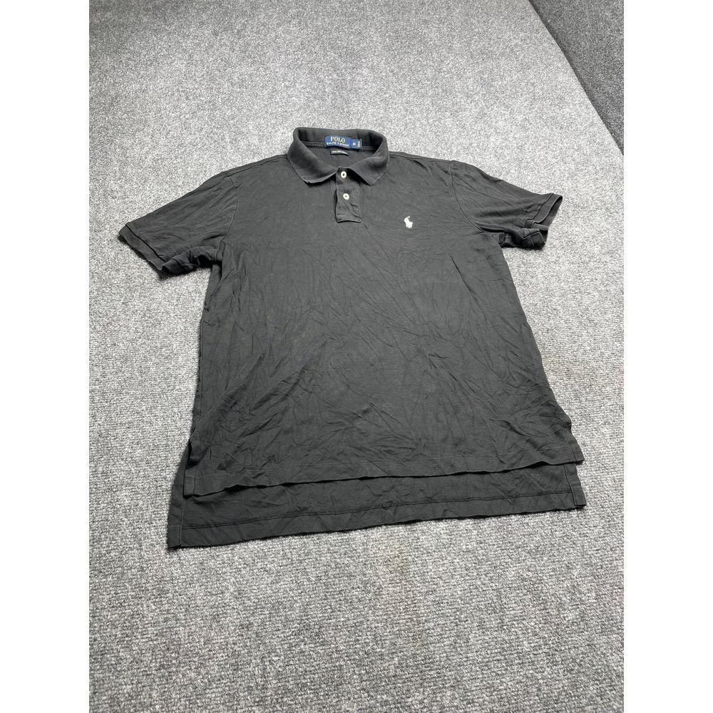 Ralph Lauren Polo Black Soft Touch Men's T-Shirt Size M Short Sleeve Collar