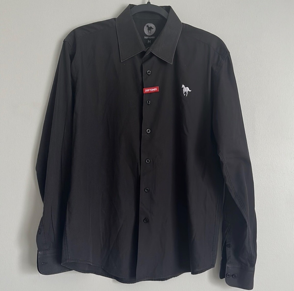 Vintage Deftones Button Up Collard Shirt size M | eBay