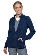 Med Couture Scrubs Raglan Warm Up Jacket 7660 NAVY Navy Free Shipping