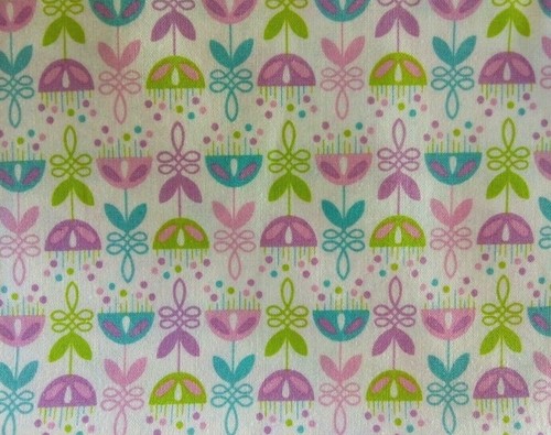 Tante Ema "Feeling good" Baumwollstoff Rumbablüten weiß grün NEU 140x70cm Stoffe - Bild 3 von 5