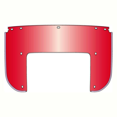 National Cycles Heavy Duty Lower Windshield, rot, für Harley-Davidson 7-Loch