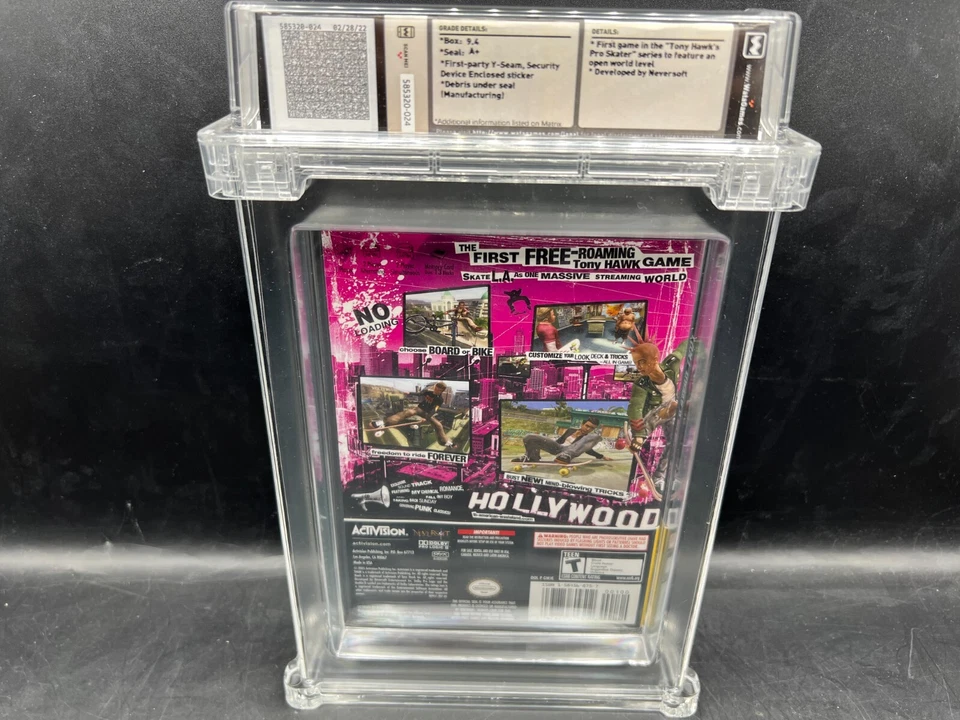 Tony Hawk's American Wasteland Nintendo GameCube WATA 9.4 A+ FACTORY SEALED VGA - Image 2 of 4