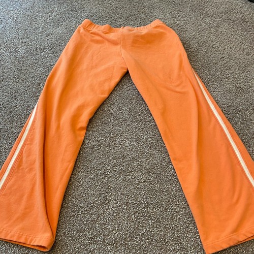 Danskin Womens Orange Mid Rise Straight Leg Sweatpants Size Large 12-14 - Picture 9 of 10