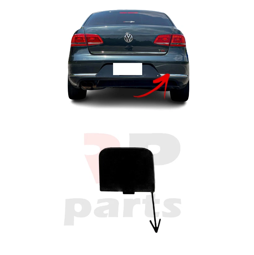 FOR VW PASSAT B7 11 14 SEDAN REAR BUMPER TOW HOOK EYE COVER CAP