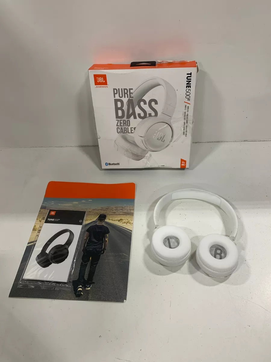 JBL T500BT Wireless On-Ear (White) eBay