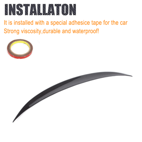 Alerón trasero de carbono para BMW SERIE 1 E82 120i Coupé alerón labio trasero ala giro - Imagen 9 de 10