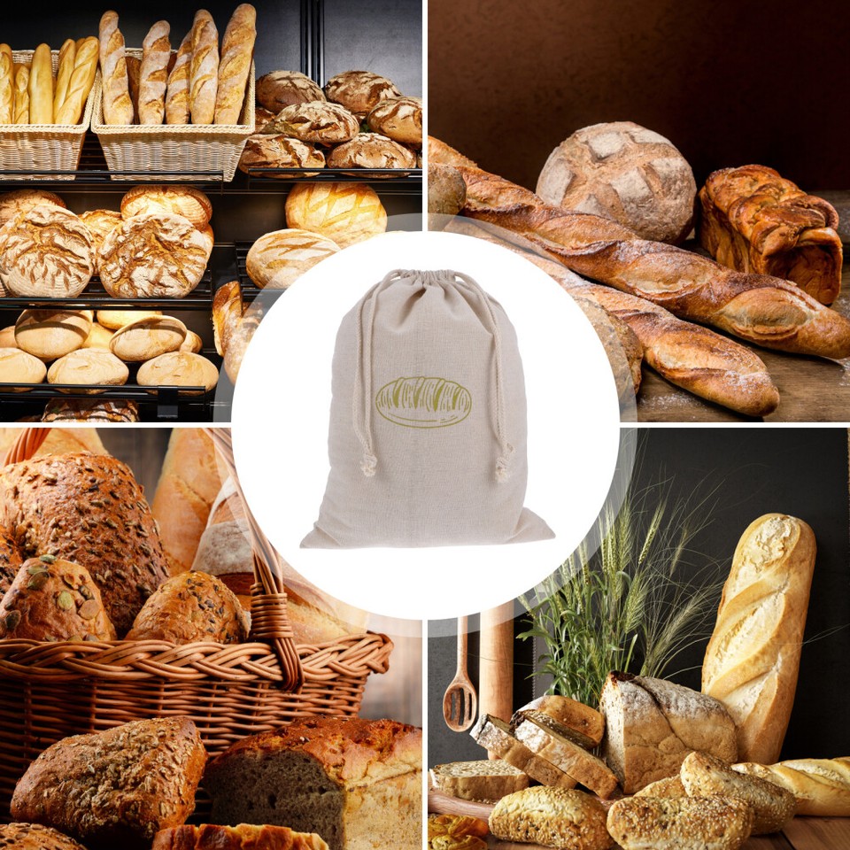 Reusable Bread Bags Challah Loaf Cloth Pouch Drawstring Carrier eBay