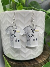 2.25 Silver-tone Acrylic Medical Scrub Dangle Earring Set New Free Ship B4633