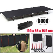 Camping Folding Bed Cot Camp Guest Bed Outdoor Sleeping Heavy Duty W/ Carry Bag