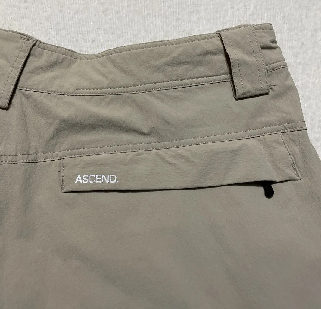 Ascend Mens Trail Hiking Pants 36 x 32 Beige Nylon Lightweight Moisture Wicking eBay