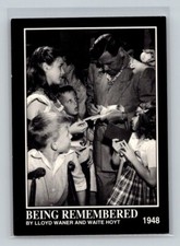 1992 Megacards The Babe Ruth Collection Being Remembered by Lloyd Waner and