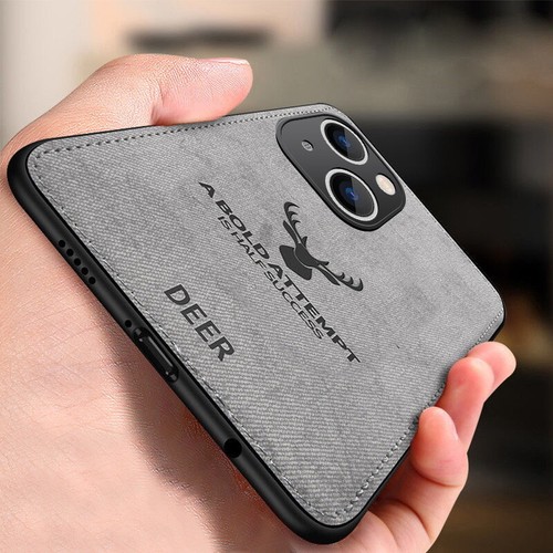 For iPhone 16 15 14 12 13 Pro Max XR Deer Leather Texture Case Shockproof Cover - Picture 15 of 16