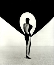 1990 Original HERB RITTS Versace Black Dress Female Model Photo Art Photography