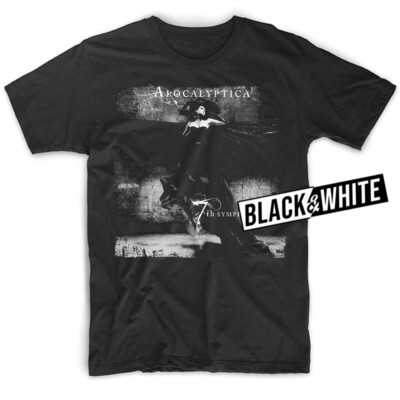 Apocalyptica 7th Symphony album T shirt BLACK WHITE sizes S-5XL | eBay