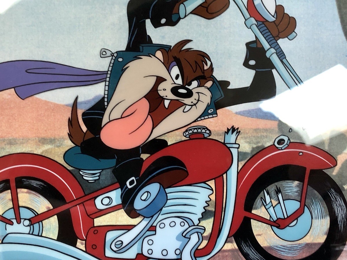 TAZ MOTORCYCLE 1993 WARNER BROS. LOONEY TUNES SERICEL TAZ MOTORCYCLE 1993 WARNER BROS. LOONEY TUNES SERICEL