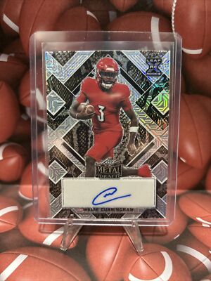 2022 Leaf Metal Draft Malik Cunningham Auto Snakeskin 5/5 New England Patriots