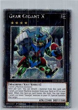 Yugioh Gear Gigant X RA04-EN188 Platinum Secret Rare 1st Ed Near Mint