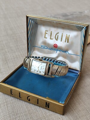 Elgin Art Deco mit Original Box und Papieren