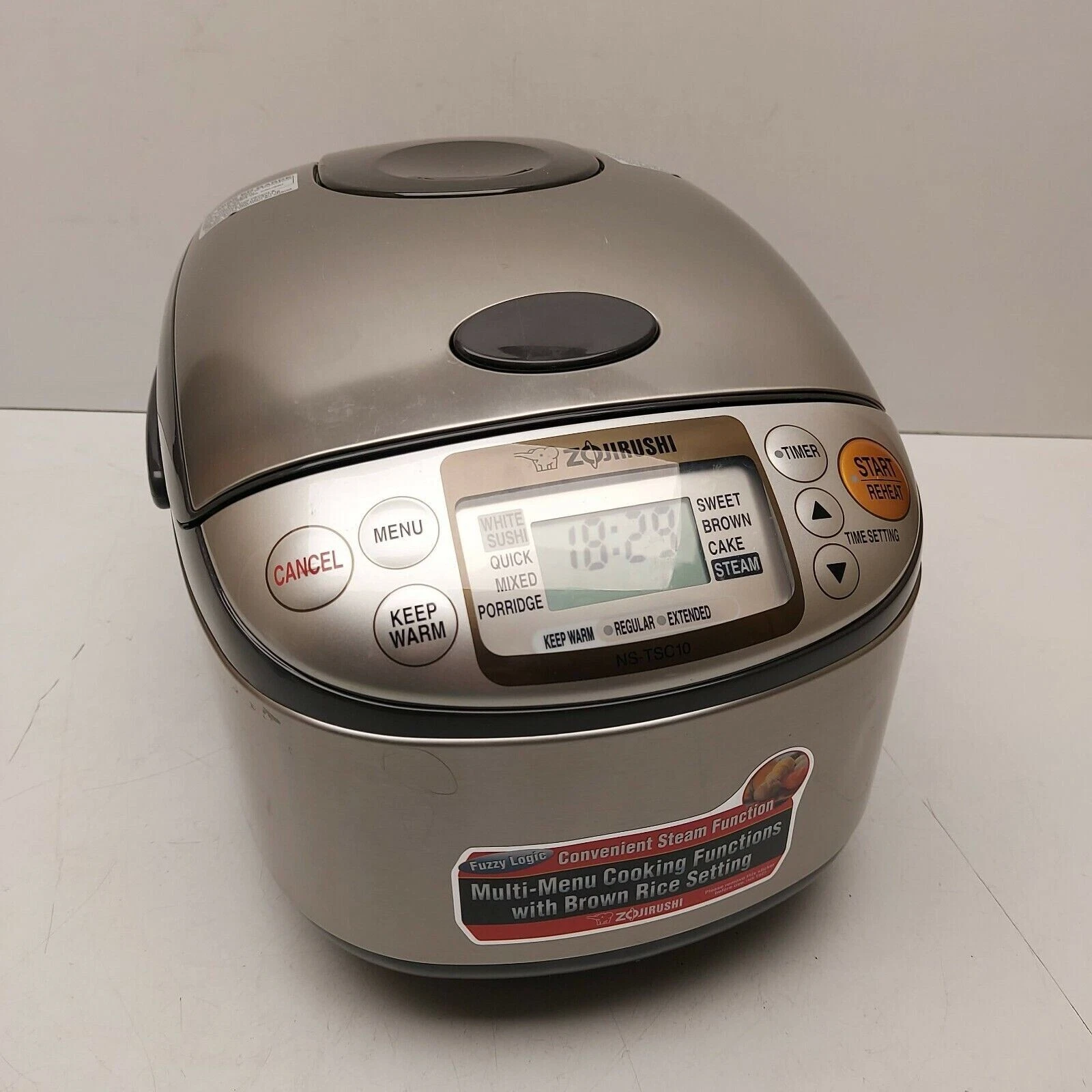 Zojirushi Steam Function Multi-Menu Cooking Functions With Brown Rice Setting