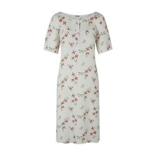 Ladies Short Sleeve Nightdress Lace Floral Nightie