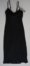 Urban Outfitters OB1470122 Women's Sz XS Black Side Slit Summer Maxi Dress $69