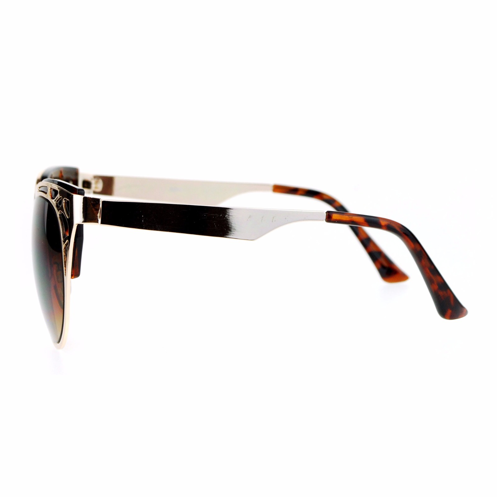 Womens Cateye Sunglasses Stylish Double Frame Top Fashion Shades UV 400
