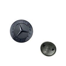 Amg Gloss Black Flat Laurel Wreath Emblem Front Hood Badge 57mm Amg Gloss Black Flat Laurel Wreath Emblem Front Hood Badge 57mm