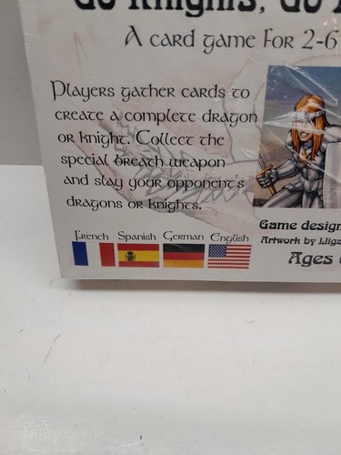 Earwig Ent Boardgame Go Knights! Go Dragons New Sealed Cards - Picture 6 of 6