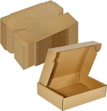 6x4x2.7 Inches shipping boxes,Kraft Paper Airplane Boxes - Pack of 50