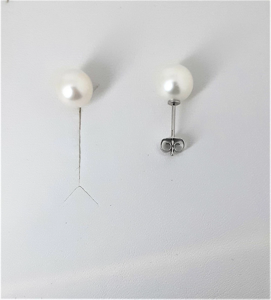 Orecchini in argento sterling 925 con fiore, perle coltivate