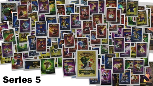 Minecraft Dungeons Arcade Series 5 SINGLES w/Hero cards + Chicken Jockey