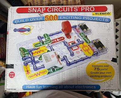 SNAP CIRCUIT PRO ELENCO MODEL SC-500 über 75 Teile 500 Projekte MINT komplett
