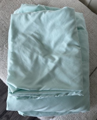 I enjoy Home 100% Microfiber Polyester Light Blue Sheet Queen Set