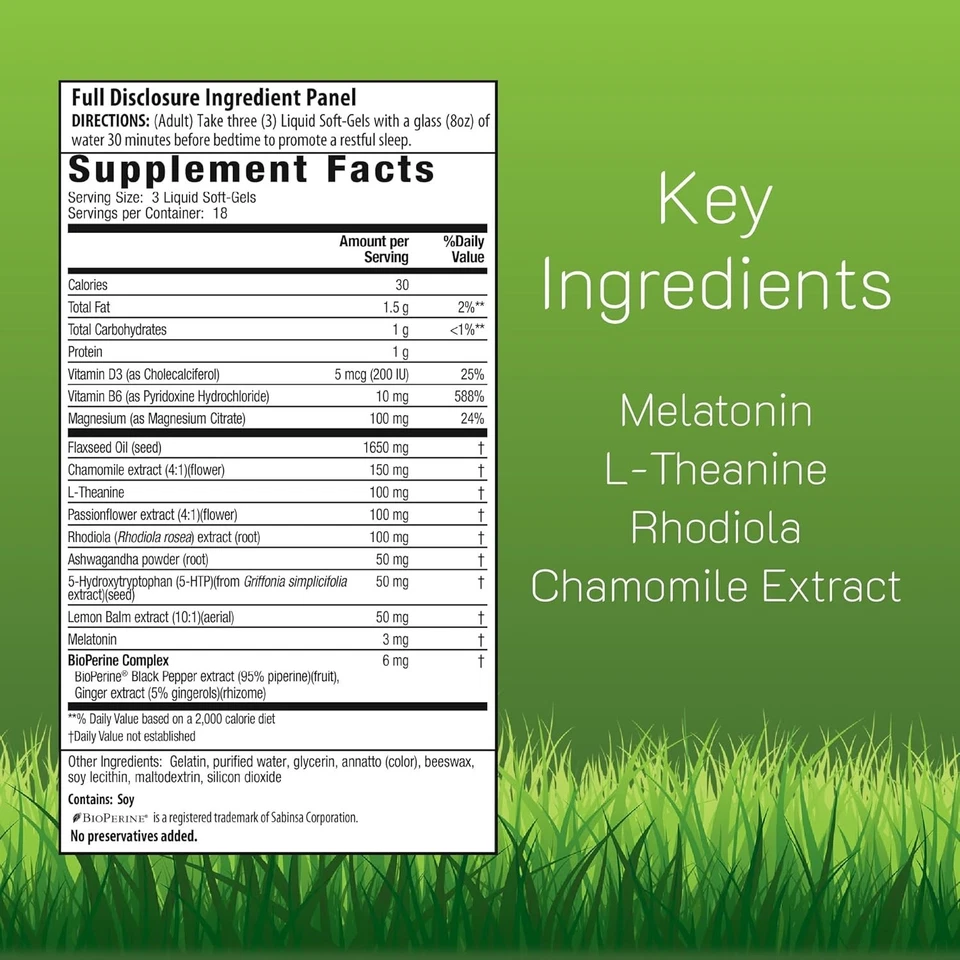 Fórmula Sleep Wellness - Melatonina y L-teanina - 2 botellas Foto 4 de 4