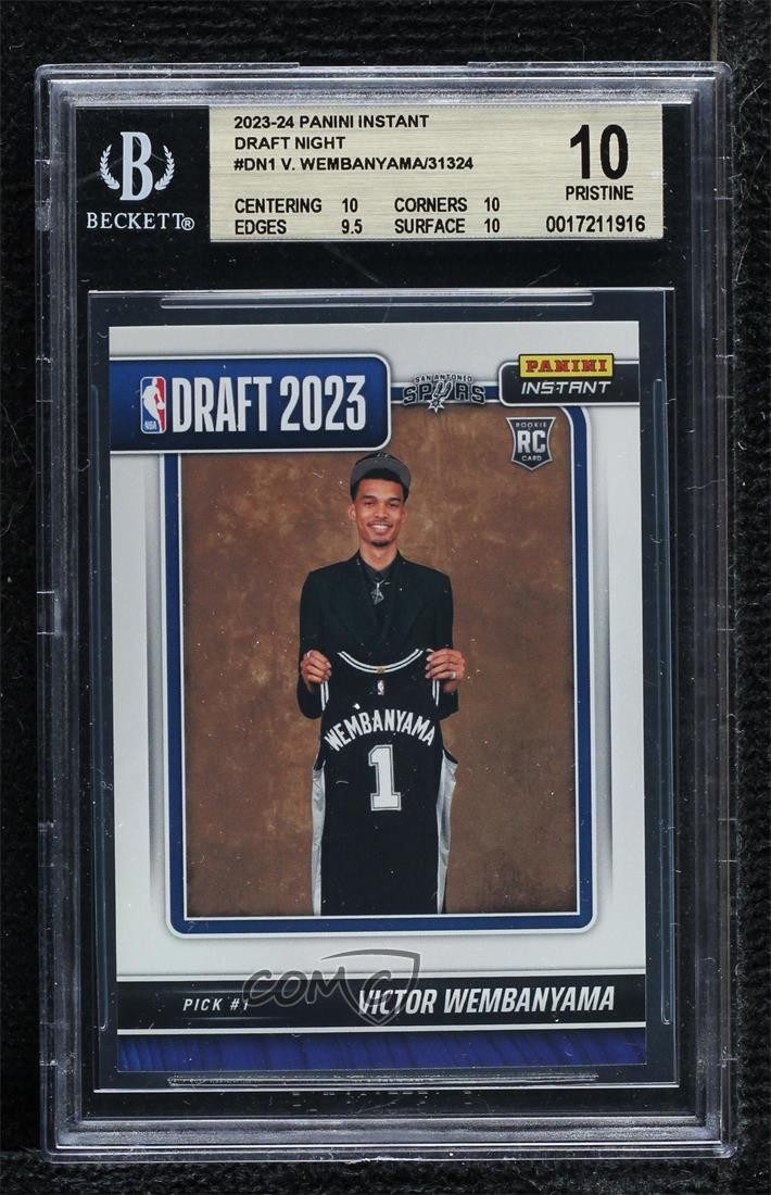 2023-24 Panini Instant Draft Night /31324 Victor Wembanyama BGS 10 PRISTINE 0y8e