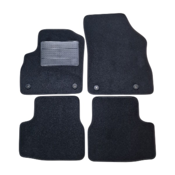 FußMatten Set Autoteppiche FüR Opel Astra K 2015 2022, Schwarz-image