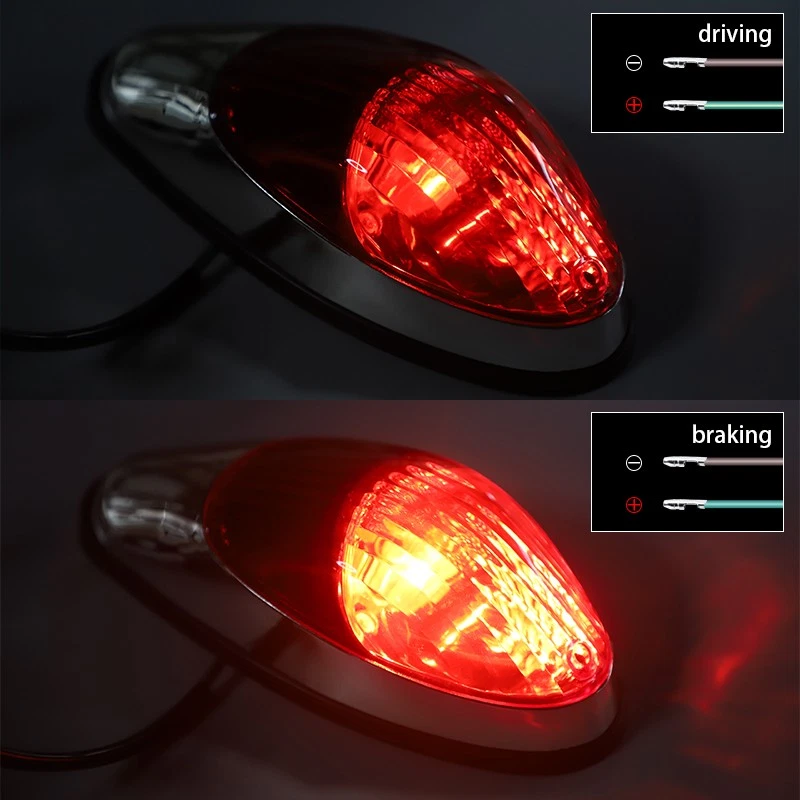 Motorcycle Rear Tail Brake Running Light Lamp for Honda Yamaha Suzuki Kawasaki - Image 3 of 4