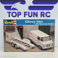 Revell Chevy Van with Race Car Trailer 1:24 #...
