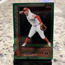 Topps 2025 Series 2 Casey Schmitt Green Holo Foil  /99 Baseball Card 495