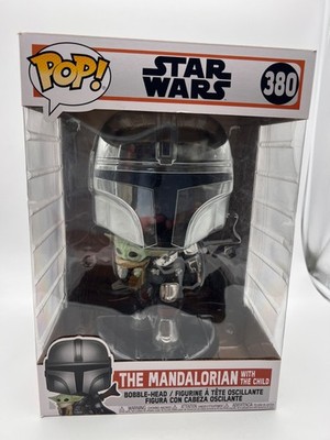 Funko Pop Star Wars The Mandalorian with the Child #380 - Big Size