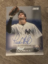 Paul O’Neil Topps Stadium Club On Card Auto