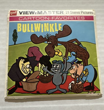 1962 GAF View Master Bullwinkle 3 Reels With Booklet B515